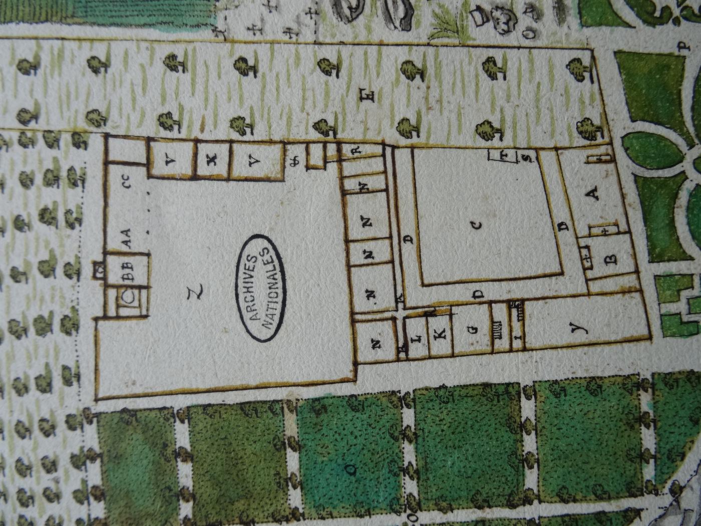 Das Kloster auf dem Bezirksplan