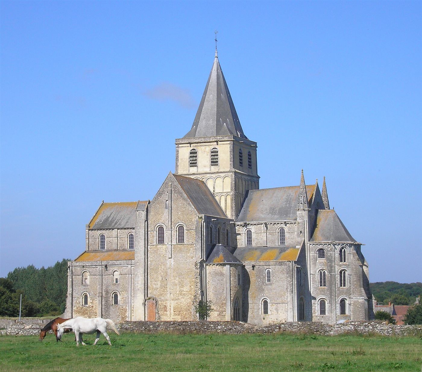Heutige Aufnahme: Abbaye Saint-Vigor de Cerisy