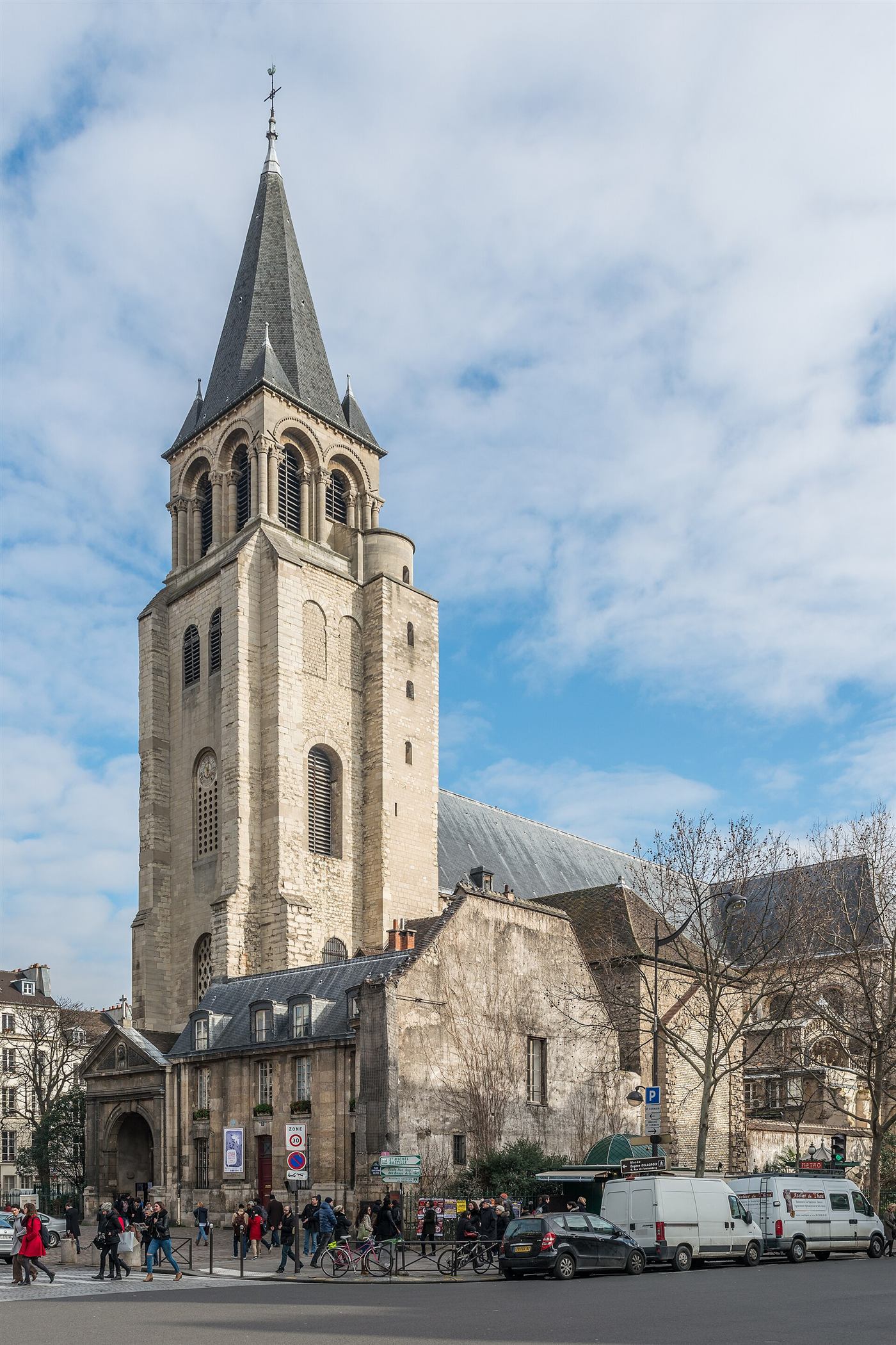Heutige Aufnahme: Abbaye Saint-Germain-des-Prés
