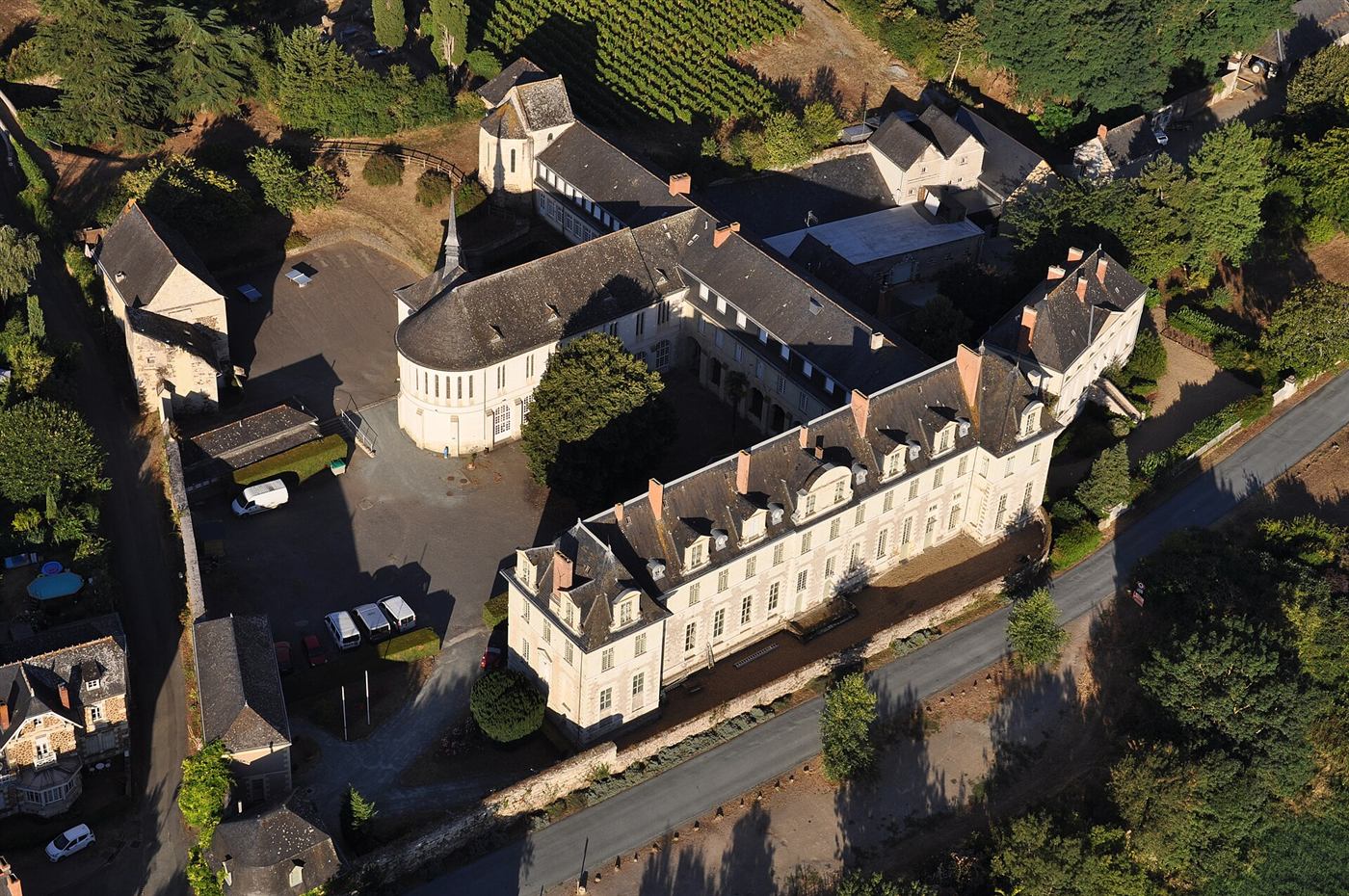 Heutige Aufnahme: Abbaye Saint-Maur de Glanfeuil